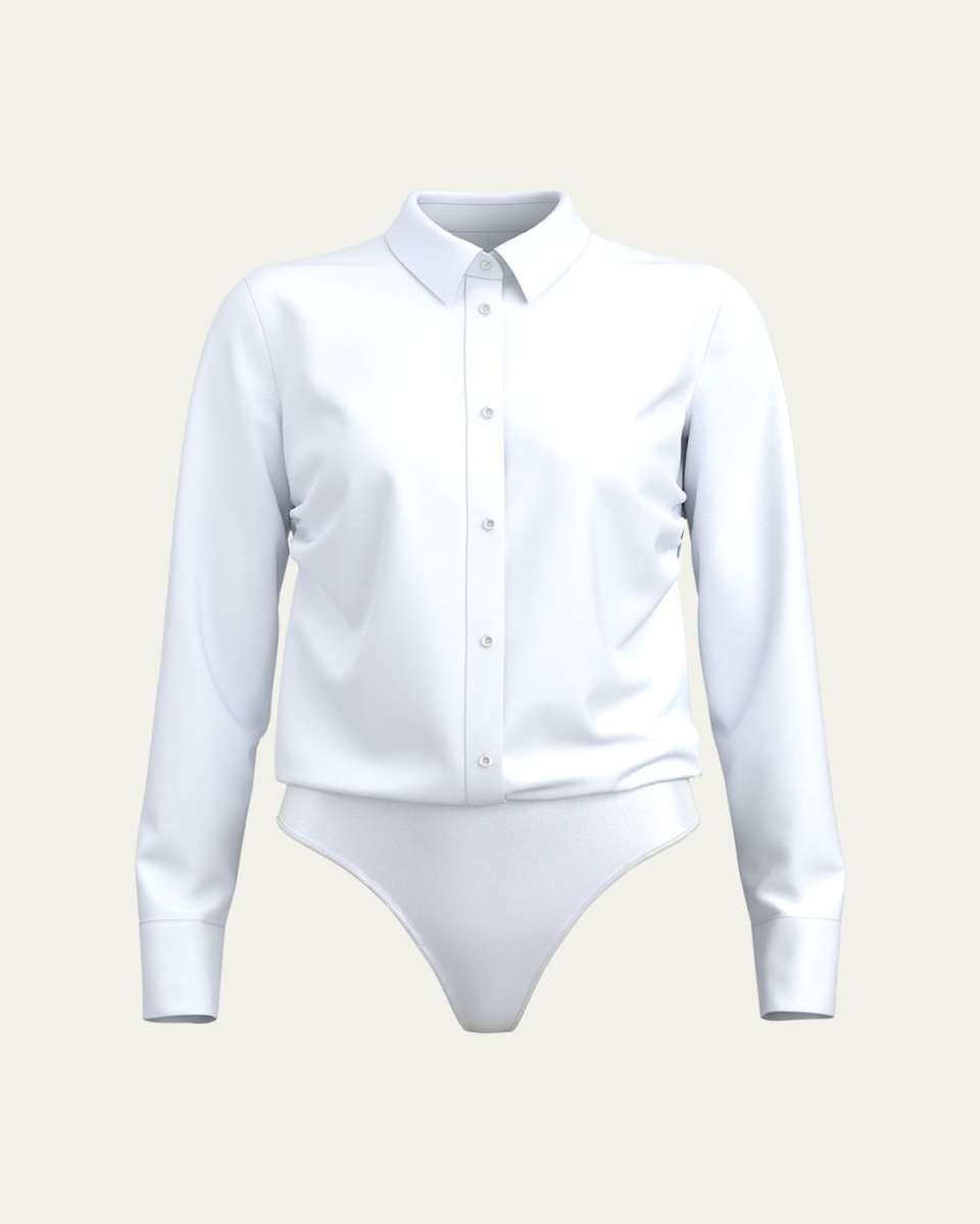 Cotton Poplin Blouse Bodysuit